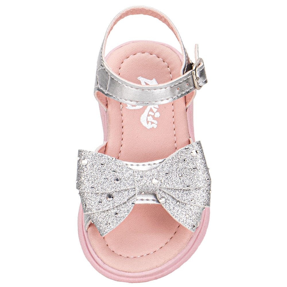 SANDÁLIA INFANTIL LILY KIDS 10171 Prata/Rosa 5