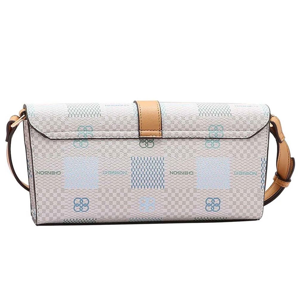 BOLSA FEMININA TRANSVERSAL CHENSON  CG85098 Bege/Verde 3