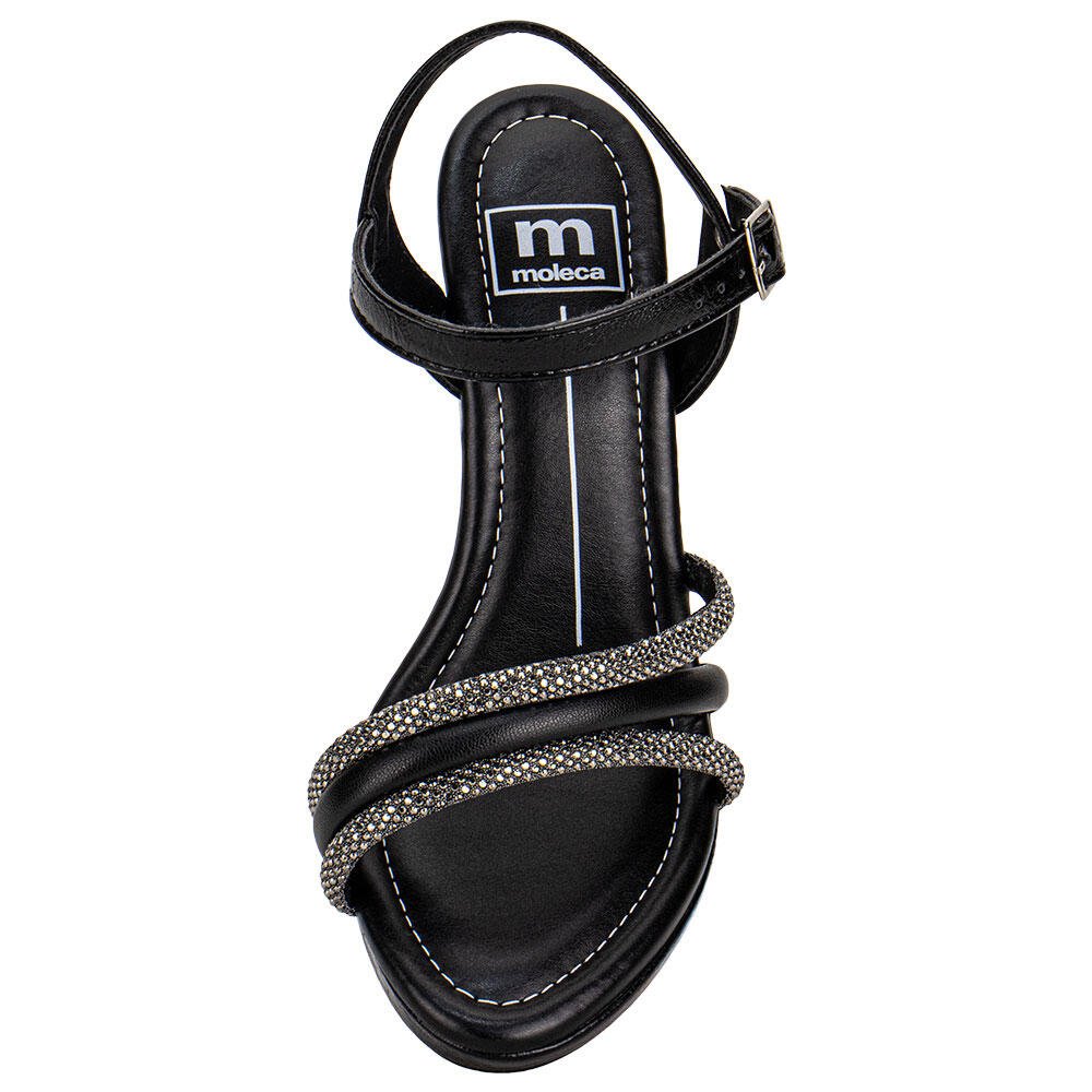 SANDÁLIA FEMININA ANABELA MOLECA 54111505 Preto/Cinza 5
