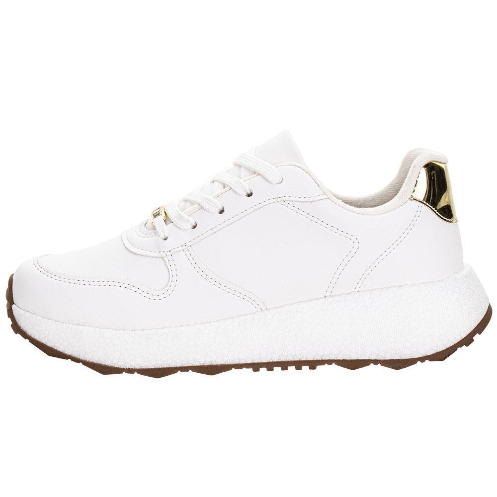 TÊNIS FEMININO VIZZANO 1452100 Branco/Dourado 2
