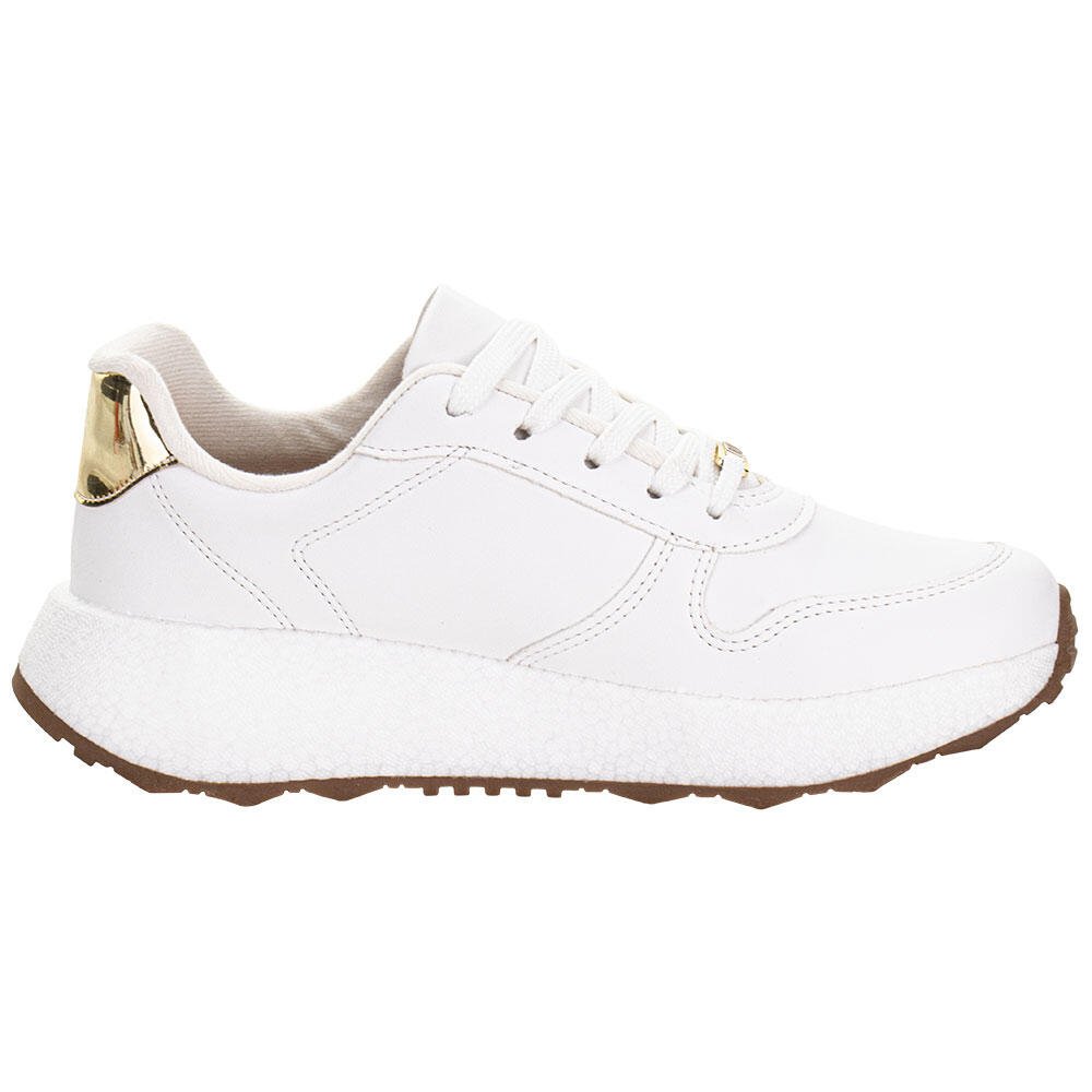TÊNIS FEMININO VIZZANO 1452100 Branco/Dourado 5