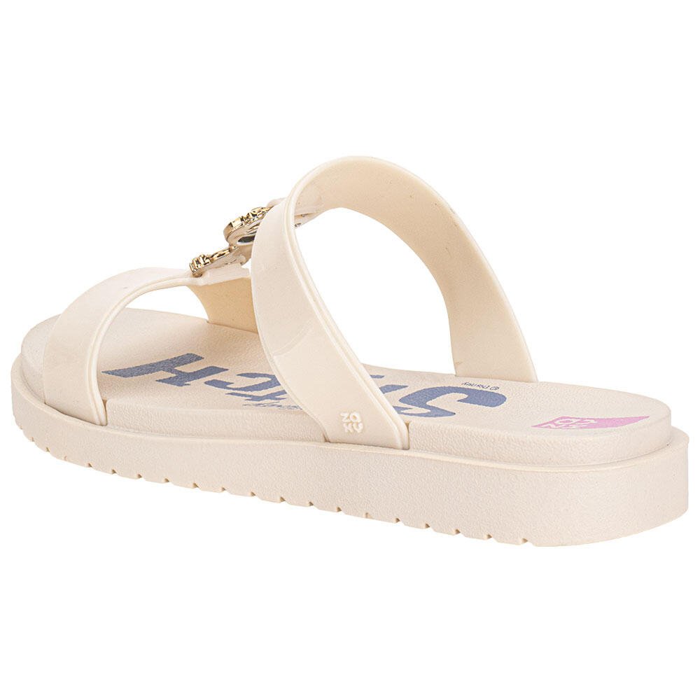 CHINELO FEMININO SLIDE DISNEY MIX ZAXY 19271 Marfim 4