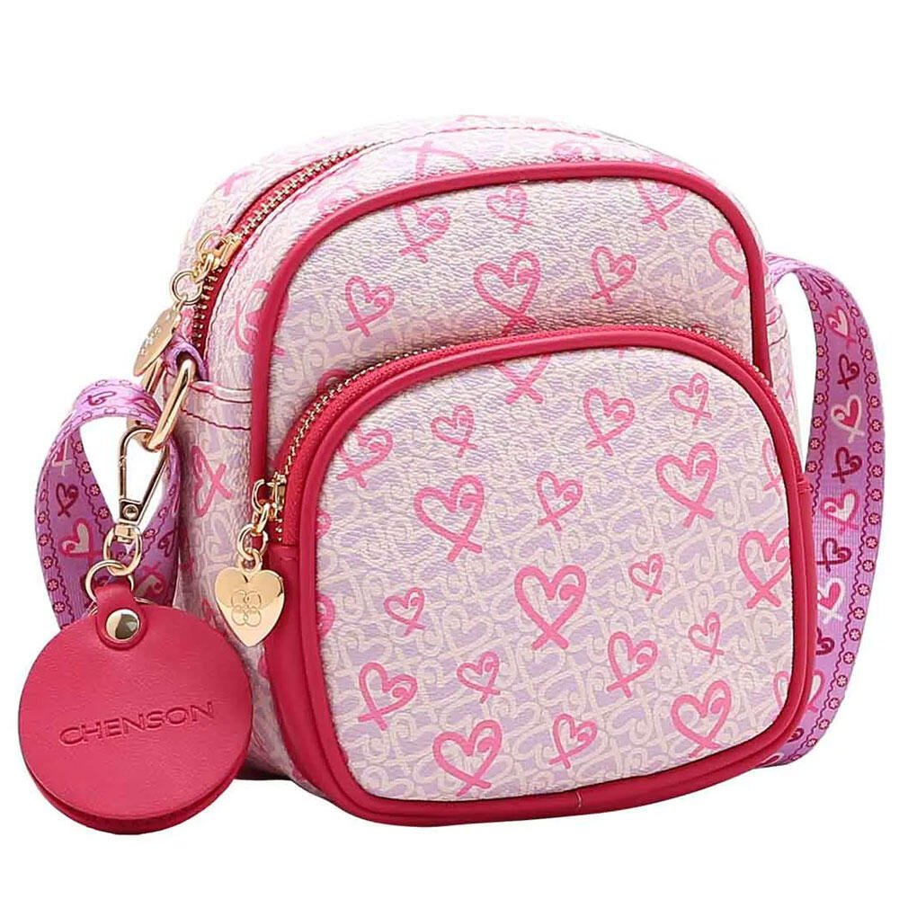 BOLSA FEMININA TRANSVERSAL CHENSON CG84965 Rosa 1