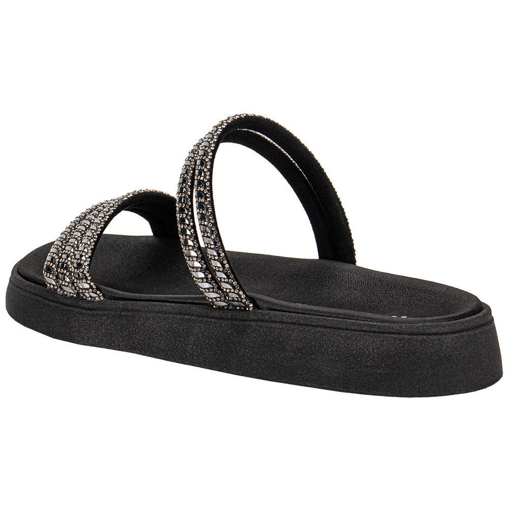 TAMANCO FEMININO FLAT MOLECA 5469135 Preto/Cinza 3
