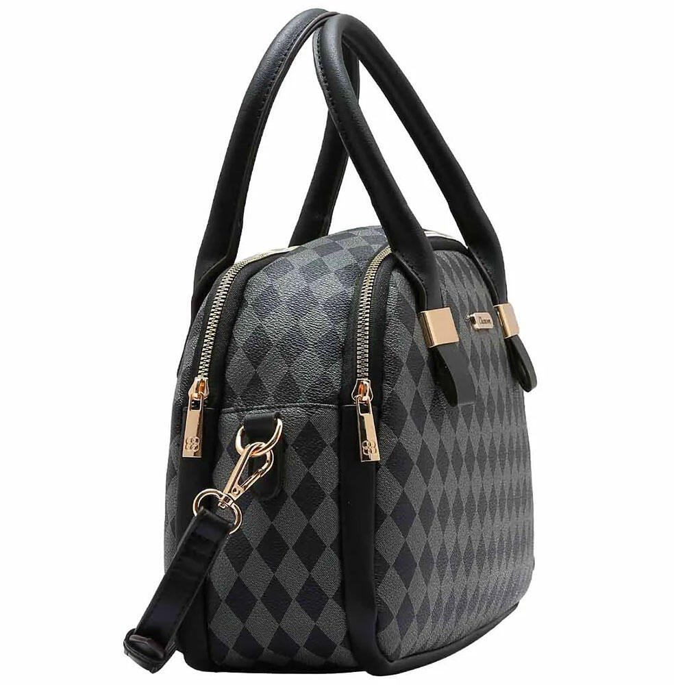 BOLSA FEMININA CHENSON CG84853 Preto/Cinza 3