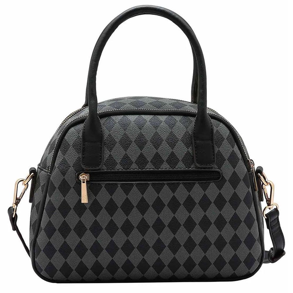 BOLSA FEMININA CHENSON CG84853 Preto/Cinza 4
