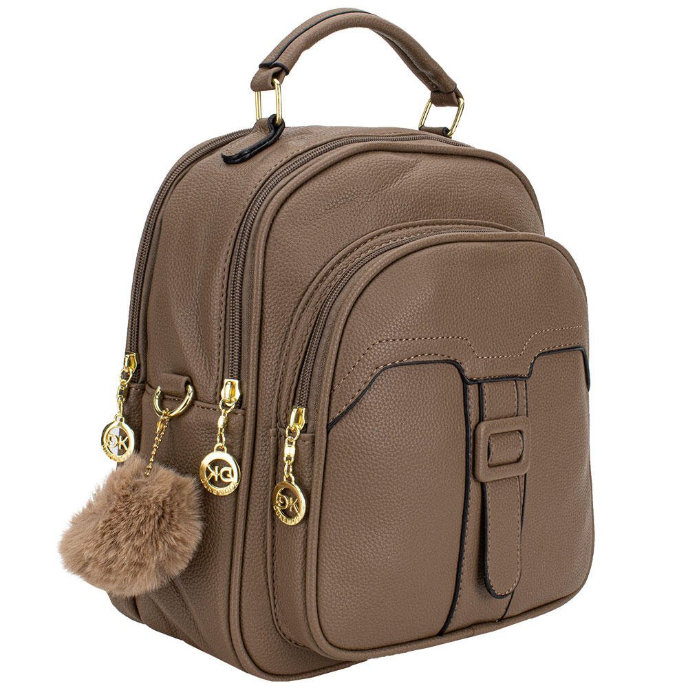 MOCHILA FEMININA H.E GH539 Taupe 3