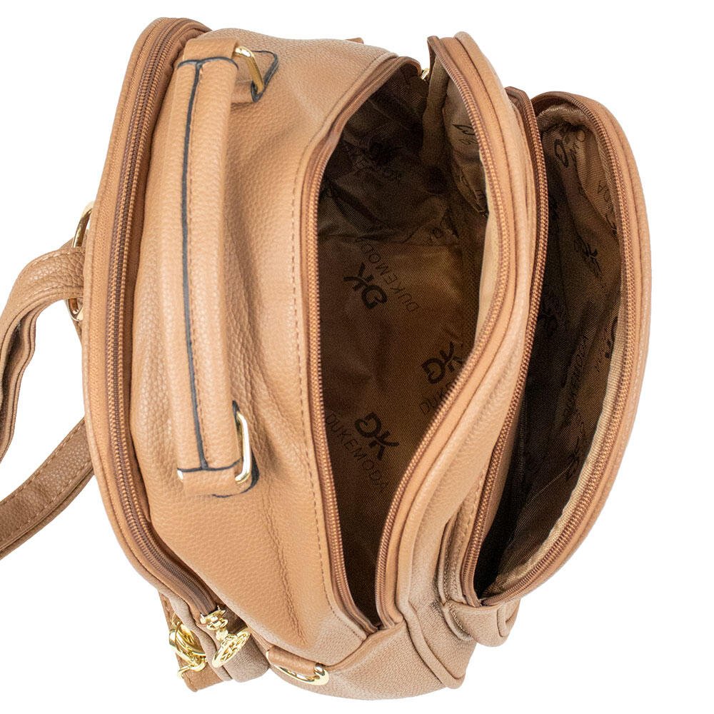 MOCHILA FEMININA H.E GH539 Camel 5