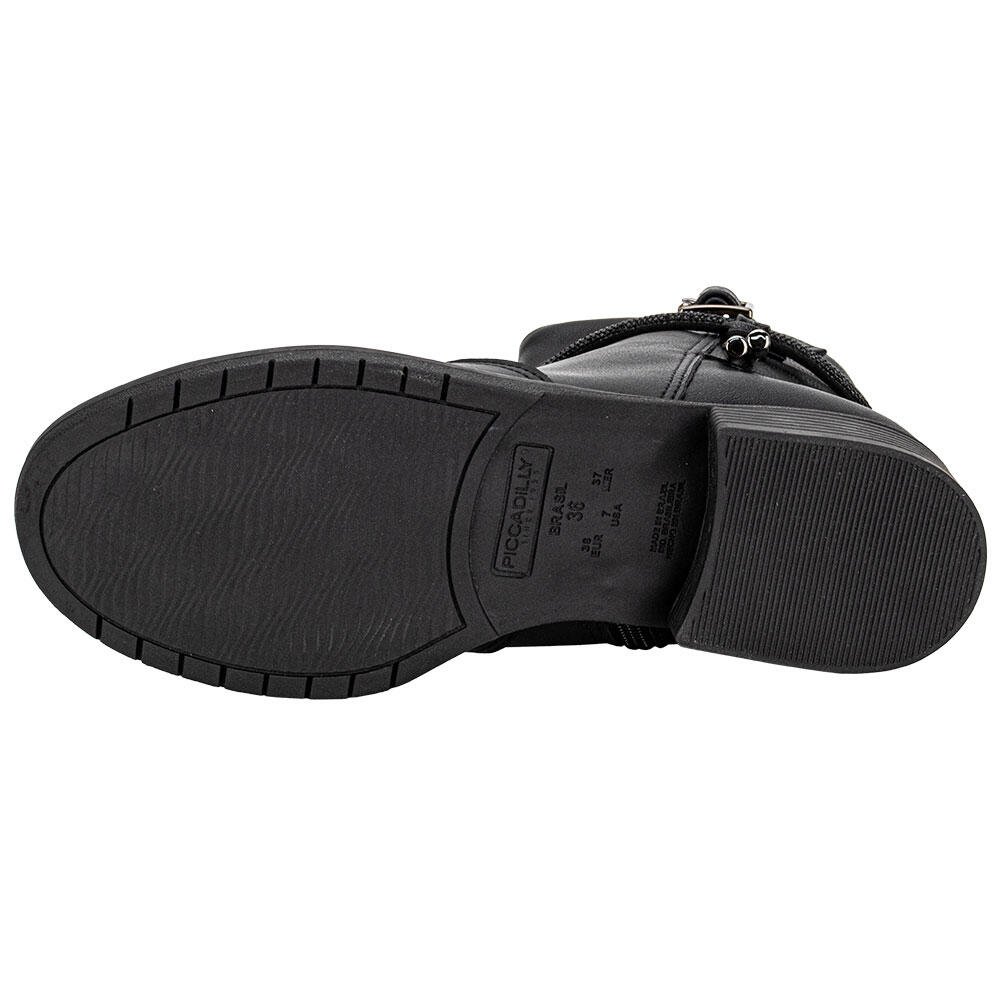 BOTA FEMININA CANO BAIXO PICCADILLY 653015 Preto 4