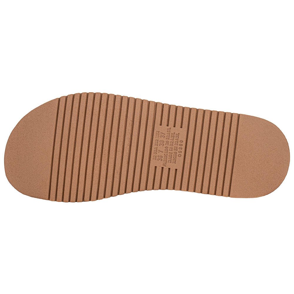 SANDÁLIA FEMININA FLAT MISSISSIPI MF031 Camel 3