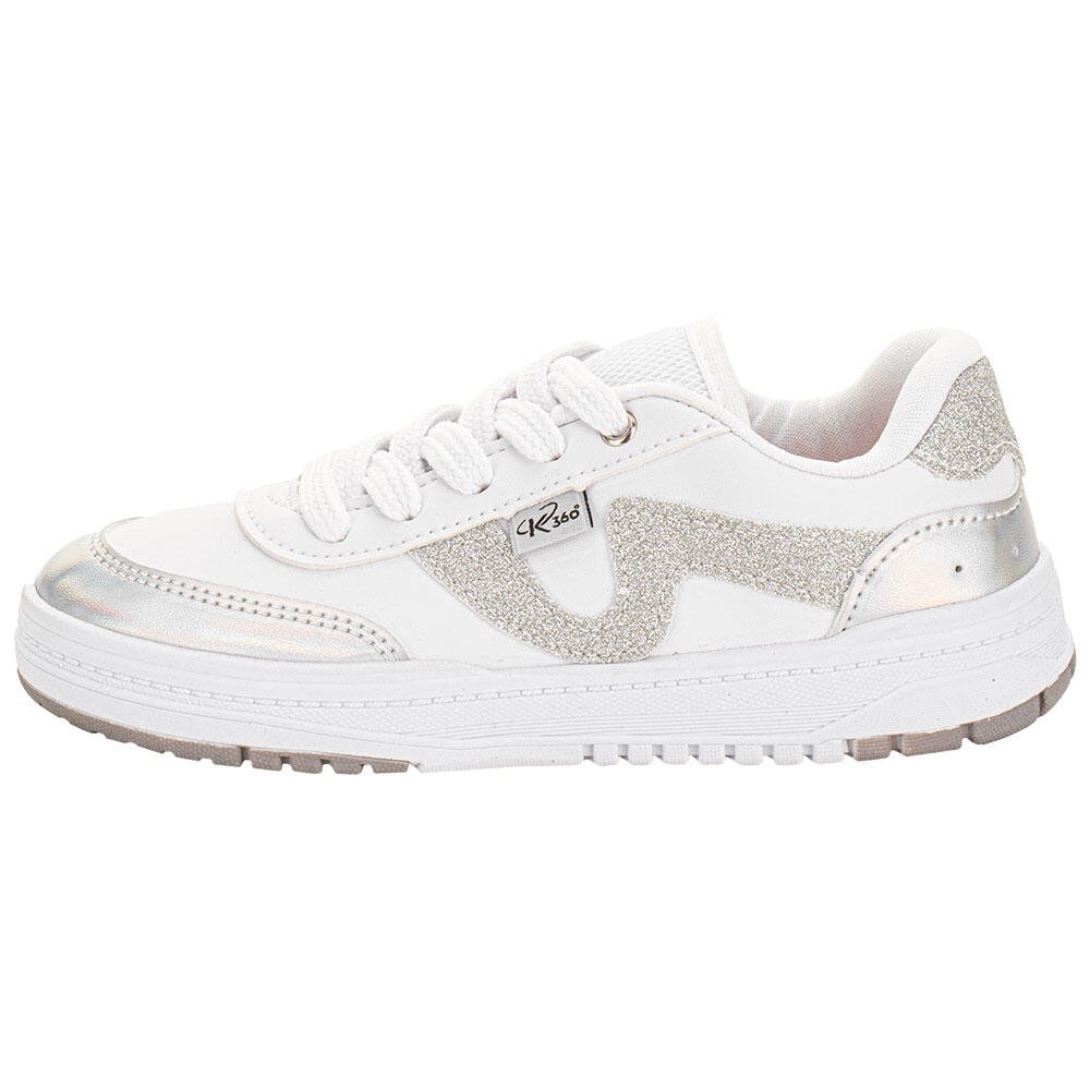 TÊNIS INFANTIL K360 KIDY 4481006 Branco/Prata 2