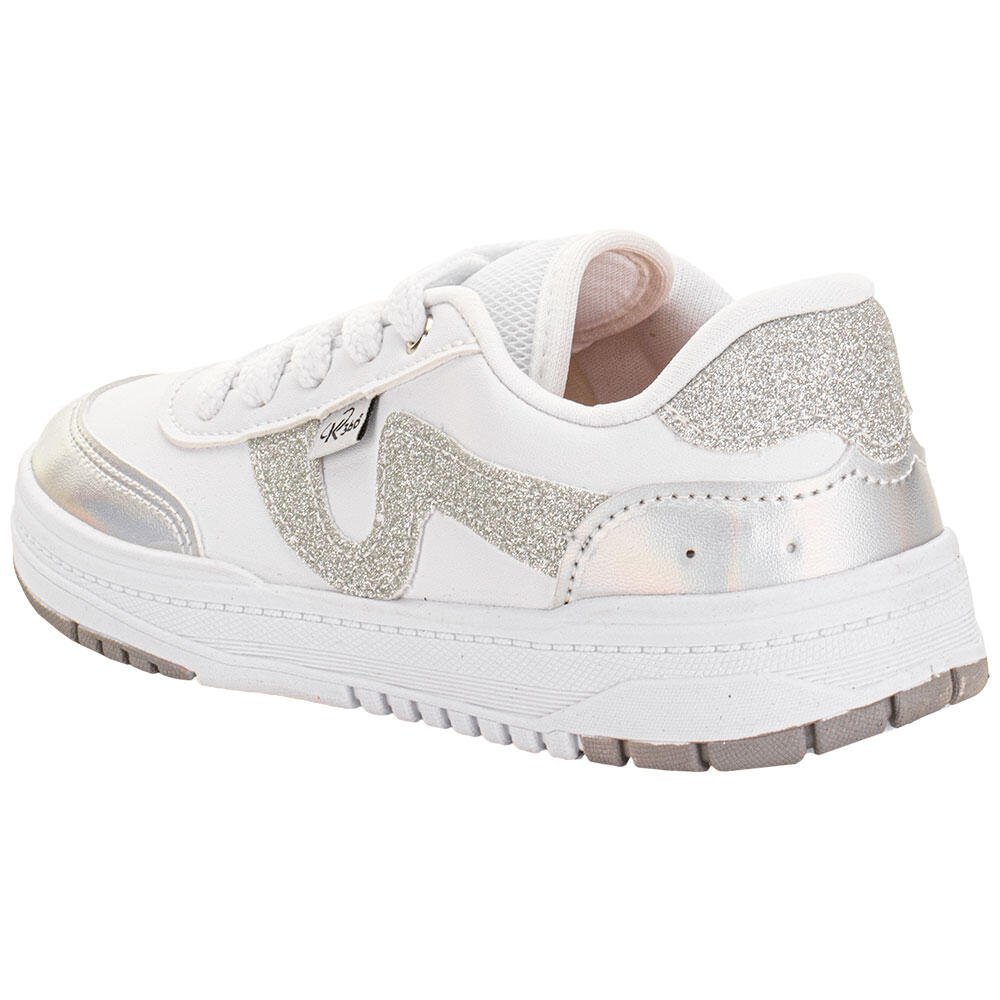 TÊNIS INFANTIL K360 KIDY 4481006 Branco/Prata 3