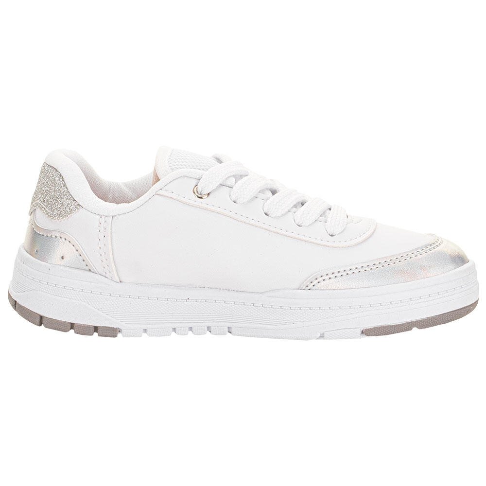 TÊNIS INFANTIL K360 KIDY 4481006 Branco/Prata 5