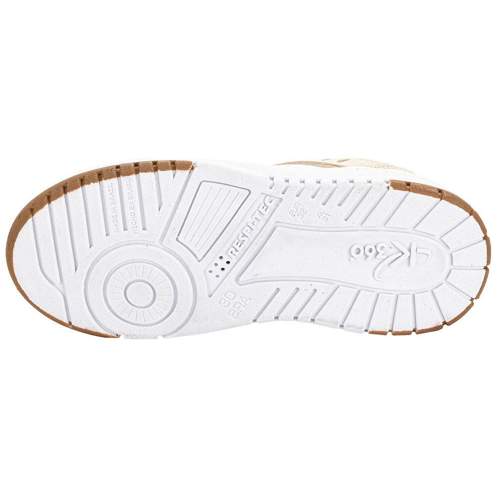 TÊNIS INFANTIL K360 KIDY 4481003 Branco/Bege 4