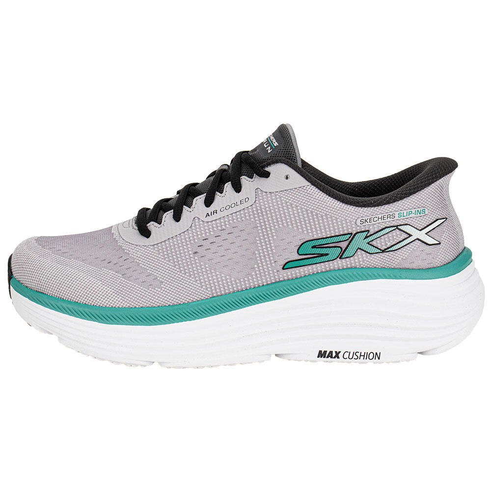 TÊNIS MASCULINO MAX CUSHIONING ENDEAVOUR SKECHERS 220611 Cinza/Verde 2