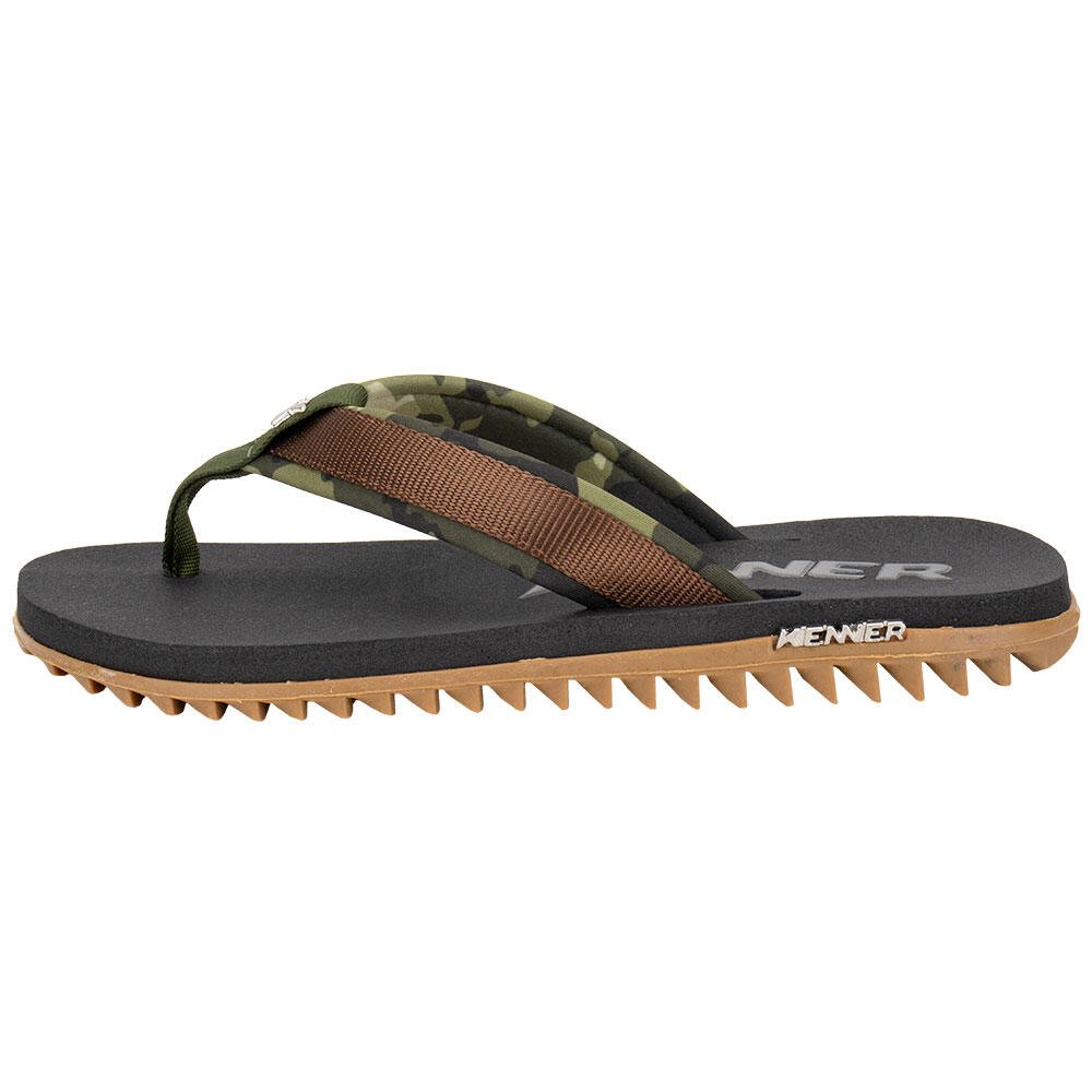 CHINELO MASCULINO KIVAH ARMY KENNER EMF Preto/Verde 3
