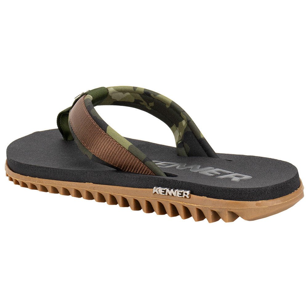 CHINELO MASCULINO KIVAH ARMY KENNER EMF Preto/Verde 4