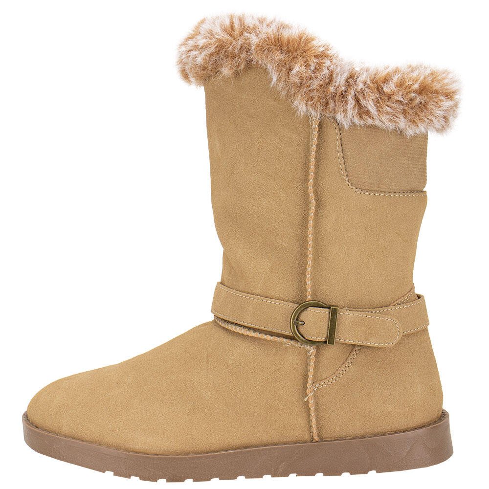 BOTA FEMININA CANO MÉDIO MOONCITY 70808 Bege 2