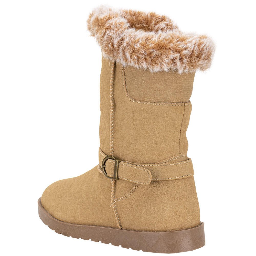 BOTA FEMININA CANO MÉDIO MOONCITY 70808 Bege 3