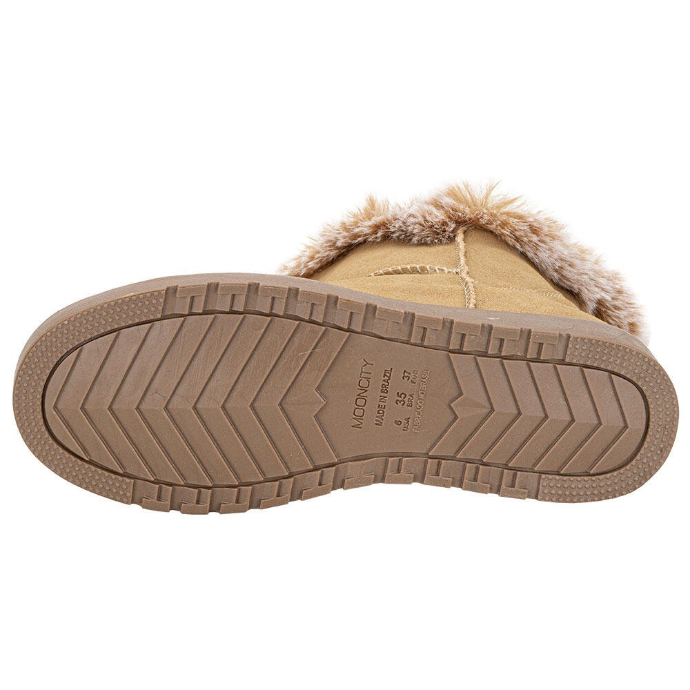 BOTA FEMININA CANO BAIXO MOONCITY 70811 Bege 4