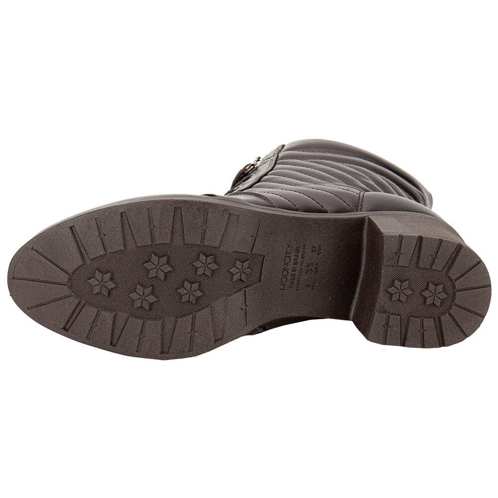 BOTA FEMININA COTURNO MOONCITY 73202 Café 4