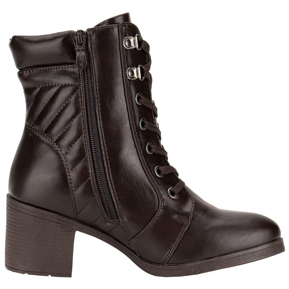 BOTA FEMININA COTURNO MOONCITY 73202 Café 5