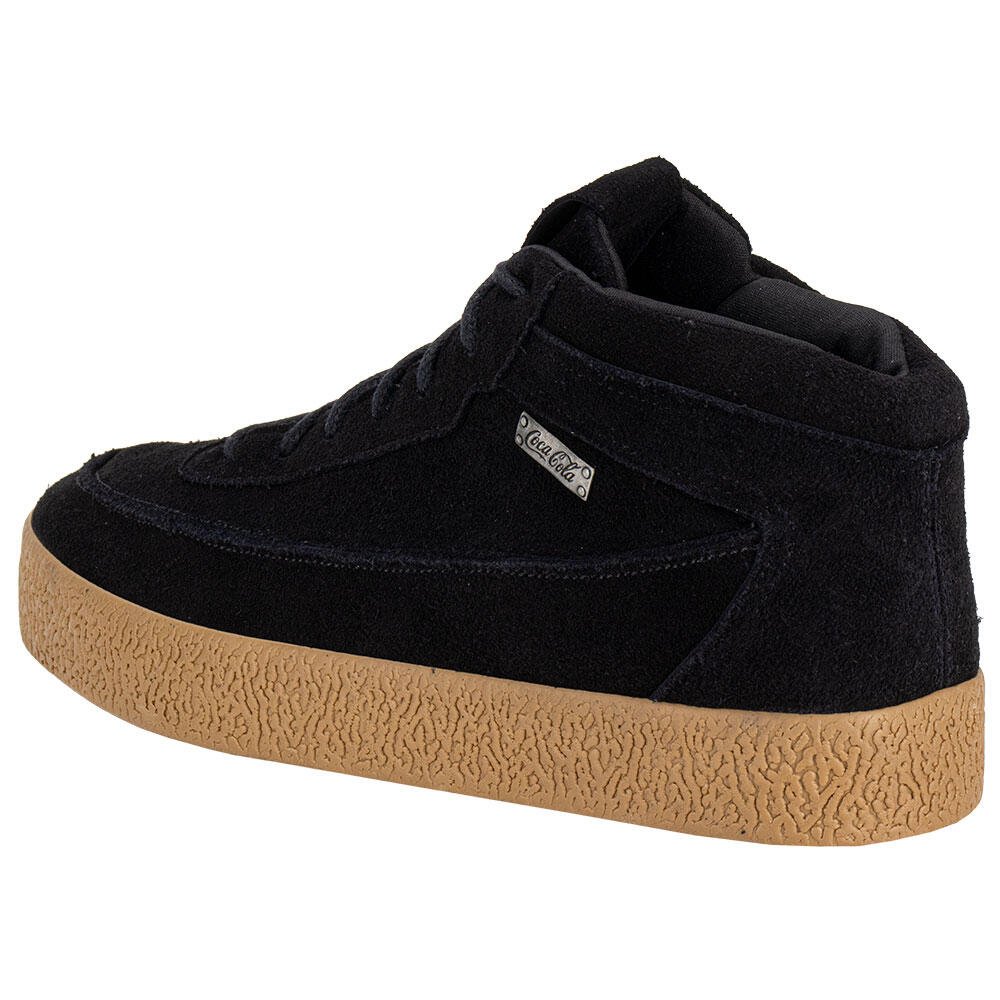 TÊNIS MASCULINO CORTS COCA-COLA CC2492 Preto/Camurça 3