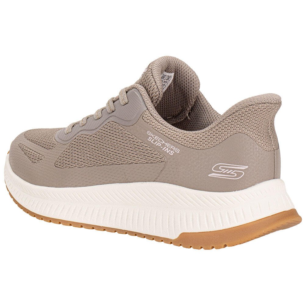 TÊNIS FEMININO BOBS SQUAD 4 - STAPLE LOOK SKECHERS 117624 Caqui 3