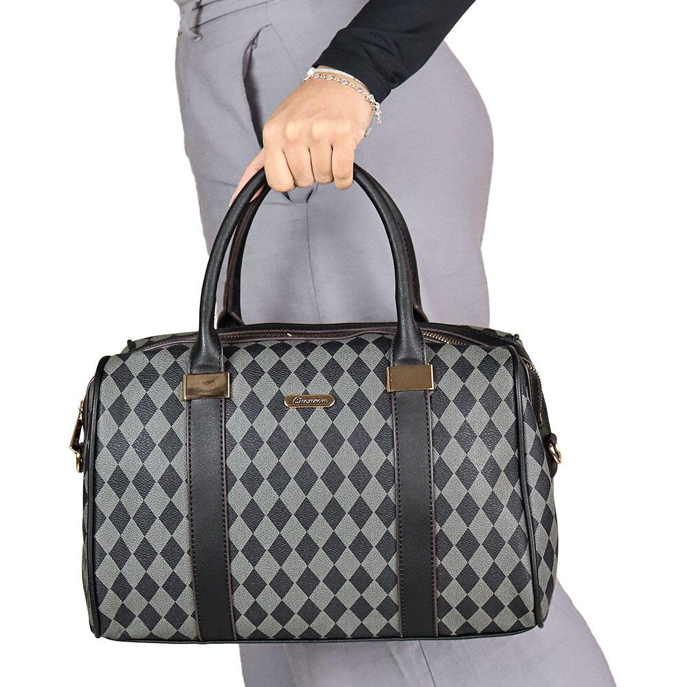 BOLSA FEMININA CHENSON CG84850 Preto/Cinza 2