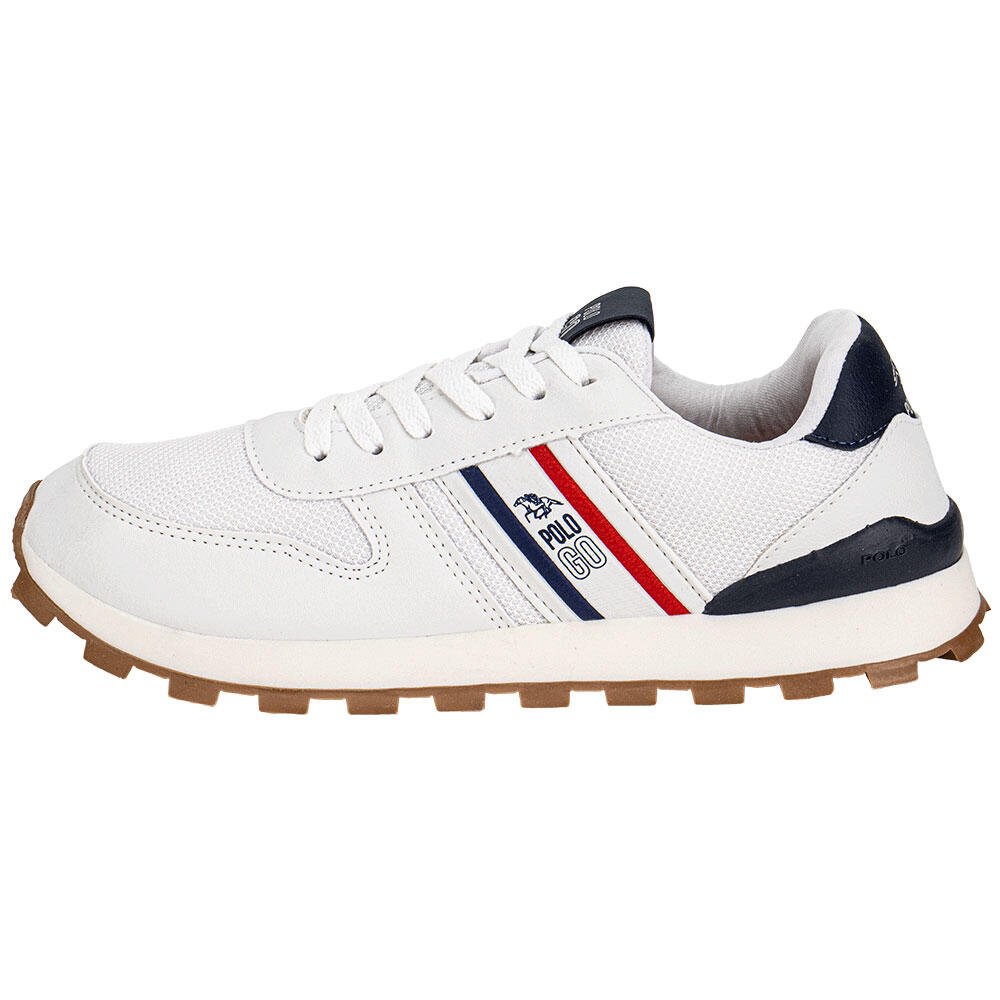 TÊNIS MASCULINO CASUAL POLO GO GO477 Branco/Azul 2