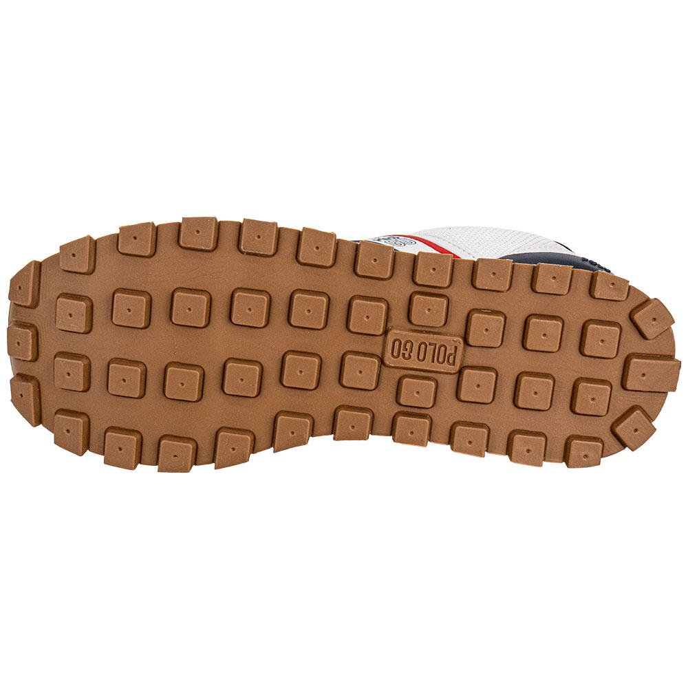 TÊNIS MASCULINO CASUAL POLO GO GO477 Branco/Azul 4