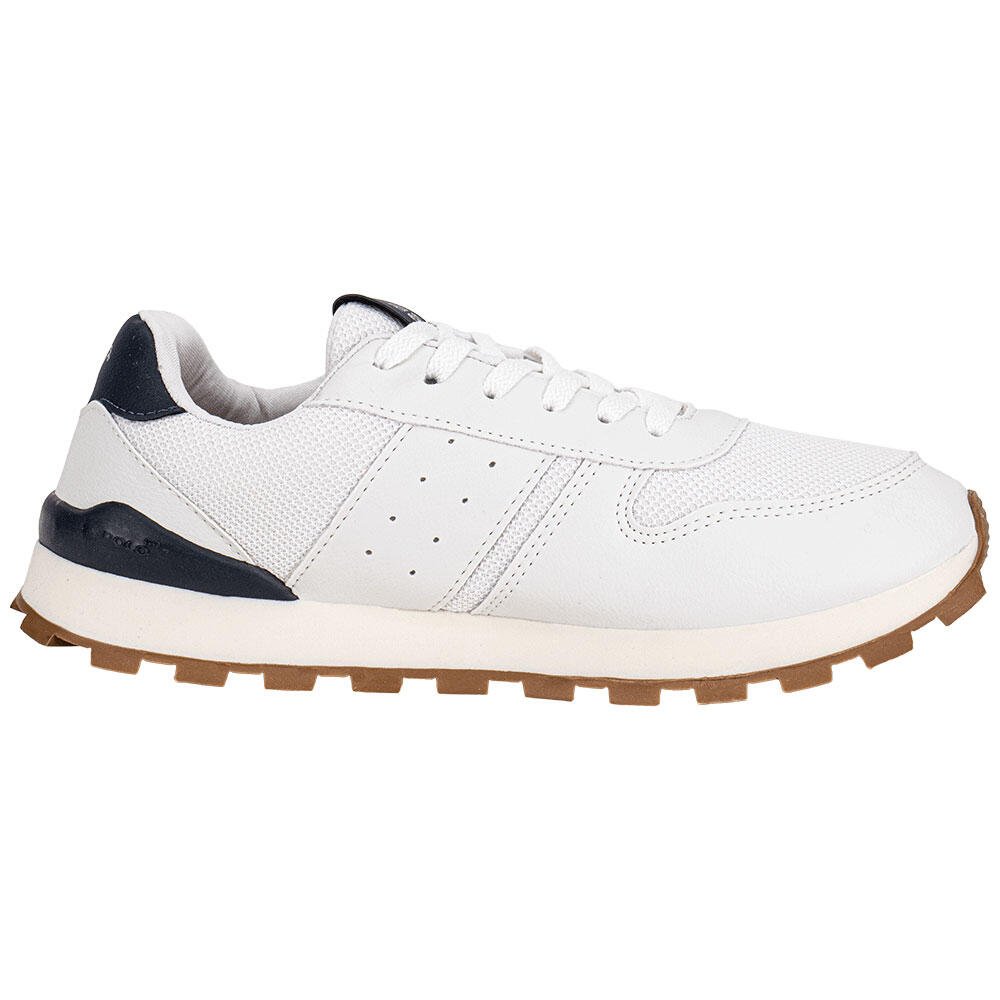 TÊNIS MASCULINO CASUAL POLO GO GO477 Branco/Azul 5