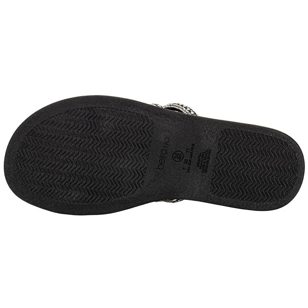 TAMANCO FEMININO FLAT BEIRA RIO 8488125 Preto/Prata 4