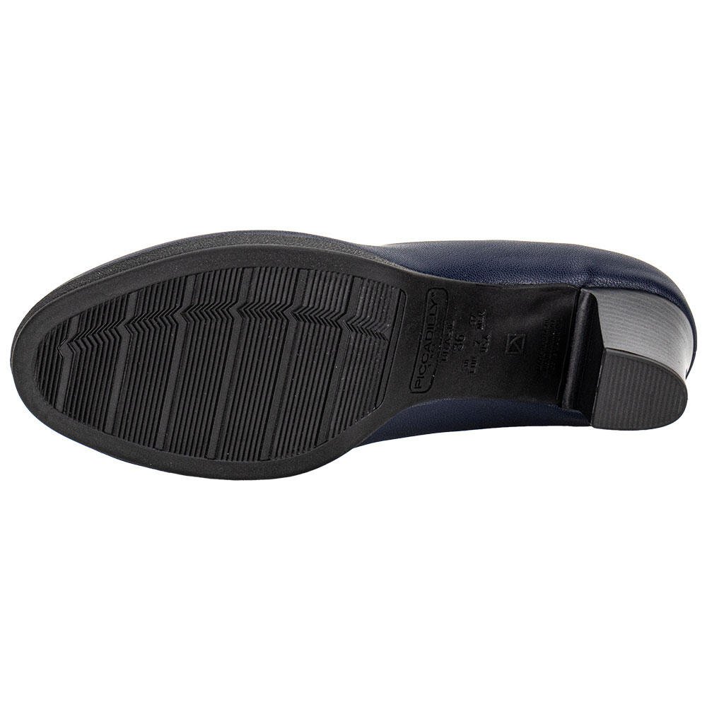 SAPATO FEMININO SALTO GROSSO PICCADILLY 130196 Marinho 4