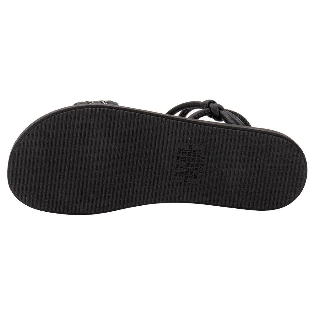SANDÁLIA FEMININA FLAT MISSISSIPI MC572 Preto 4