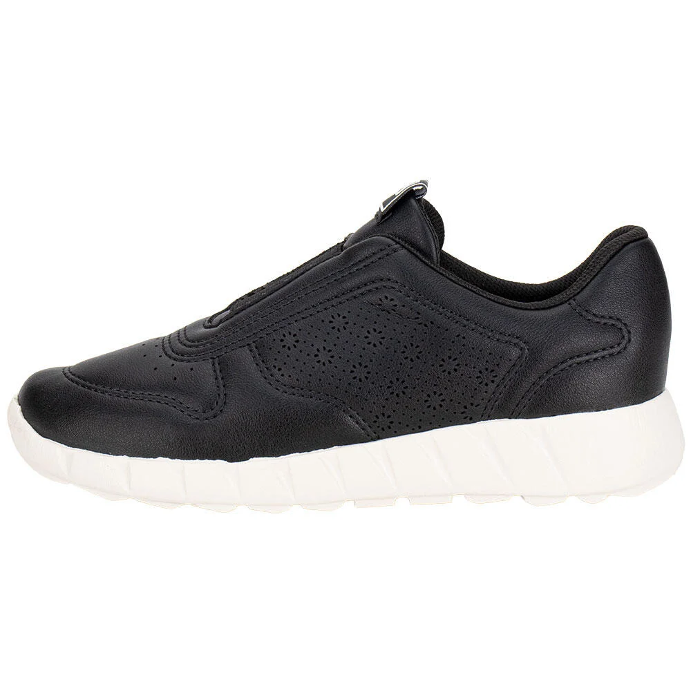 TÊNIS FEMININO SLIP ON PICCADILLY 970119 Preto 2
