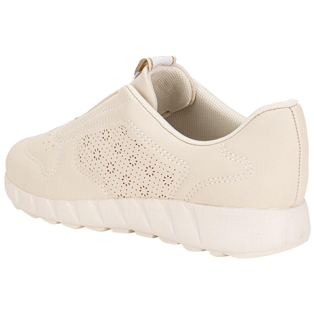 TÊNIS FEMININO SLIP ON PICCADILLY 970119 Marfim 3