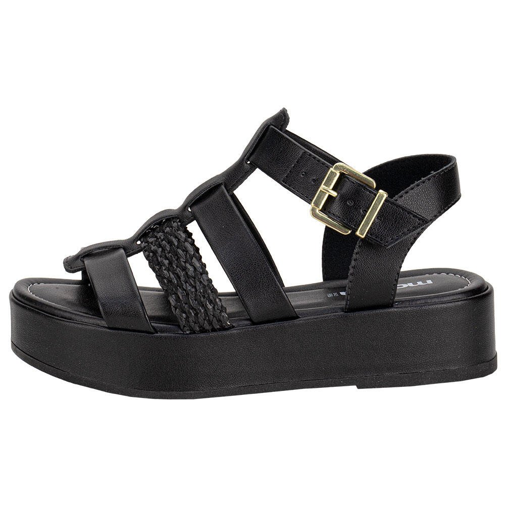 SANDÁLIA FEMININA FLAT MOLECA 5553102 Preto 2