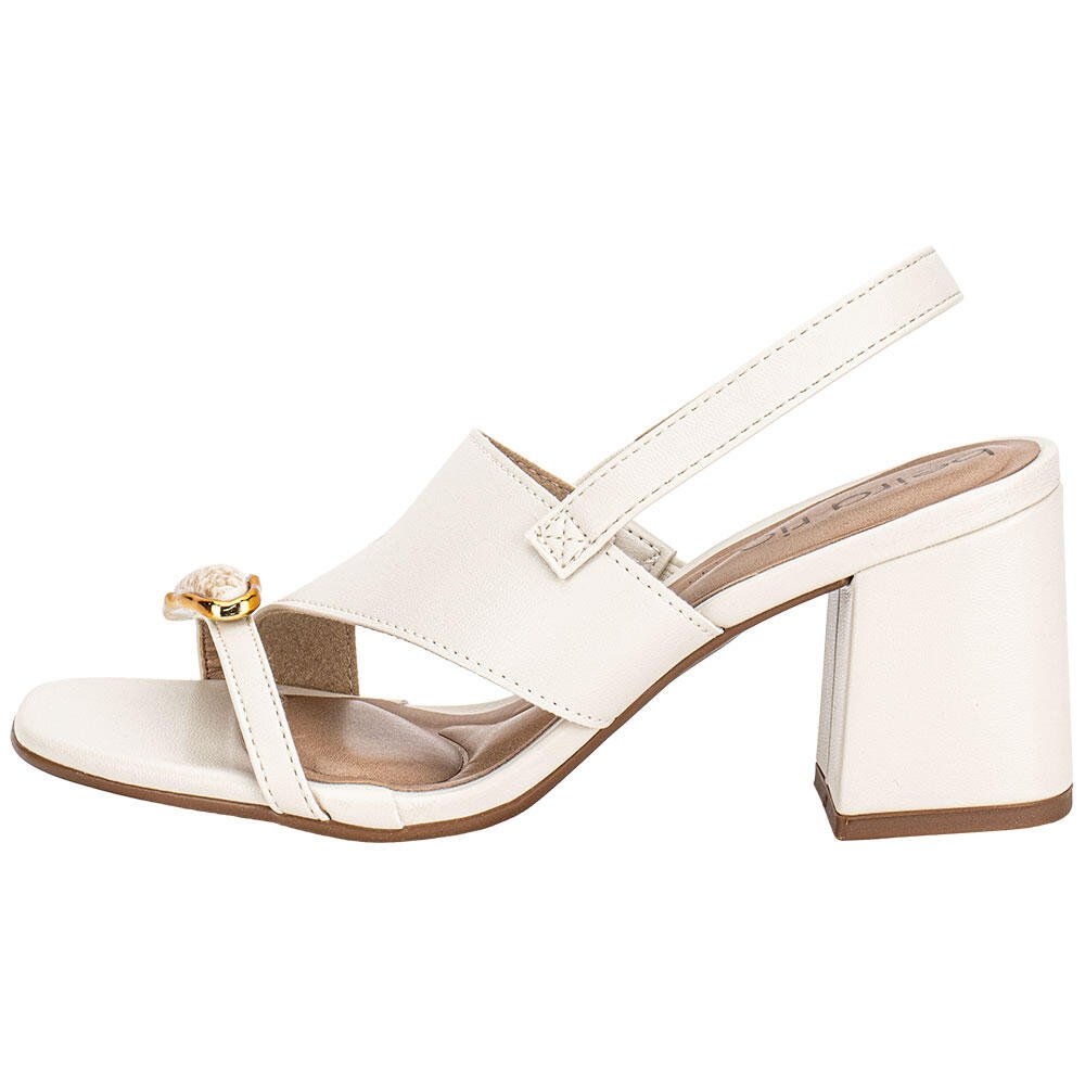 SANDÁLIA FEMININA SALTO GROSSO BEIRA RIO 8436243 Marfim 2