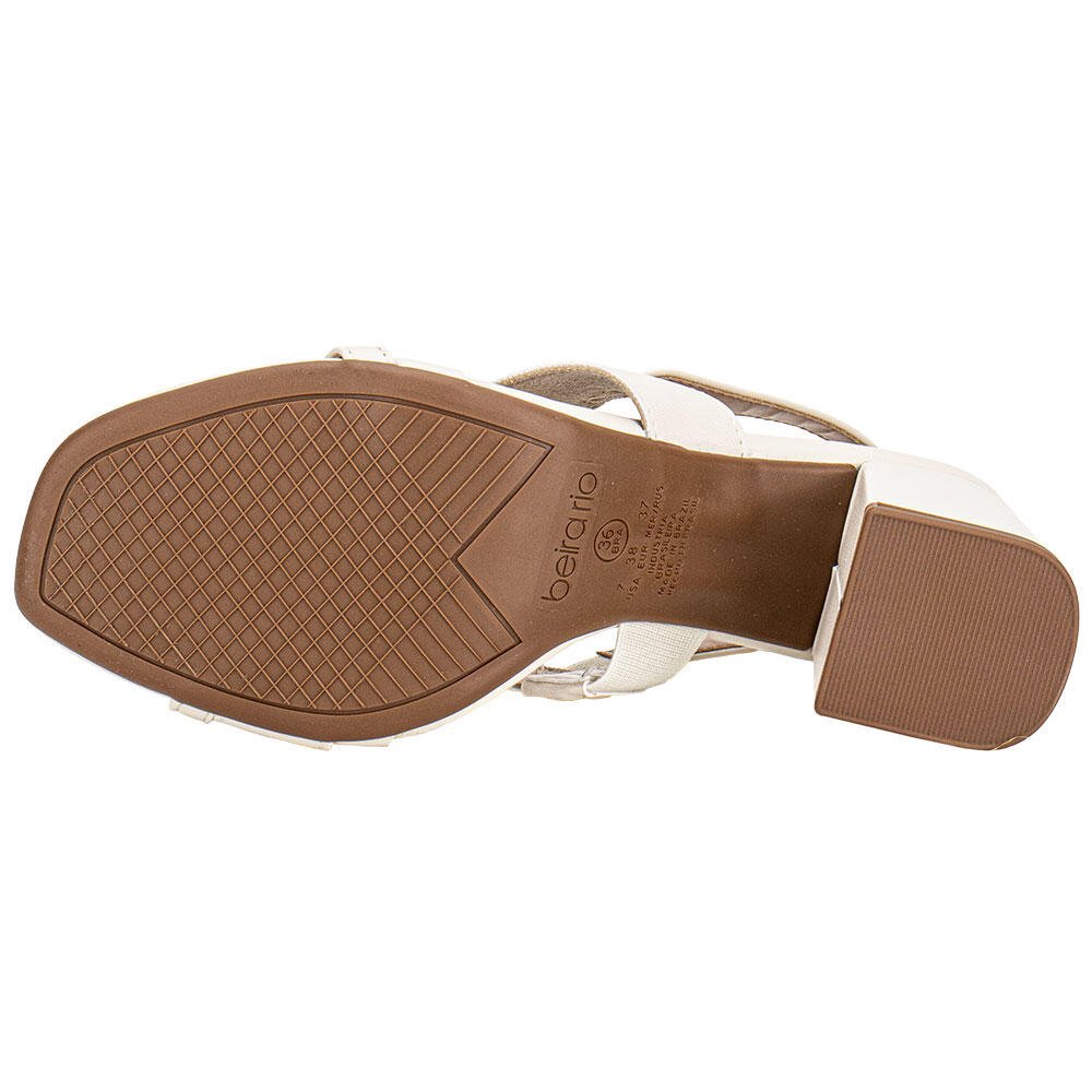 SANDÁLIA FEMININA SALTO GROSSO BEIRA RIO 8436243 Marfim 4