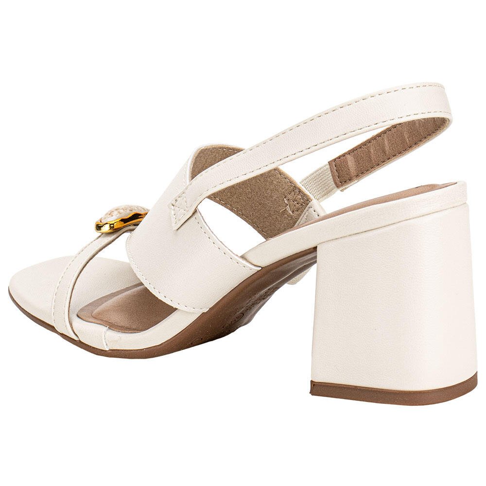 SANDÁLIA FEMININA SALTO GROSSO BEIRA RIO 8436243 Marfim 3