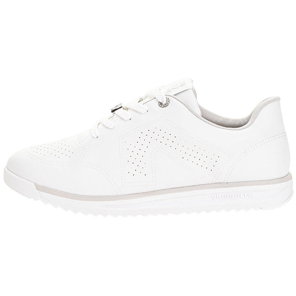TÊNIS FEMININO CASUAL VIA MARTE 226005 Branco/Cinza 2