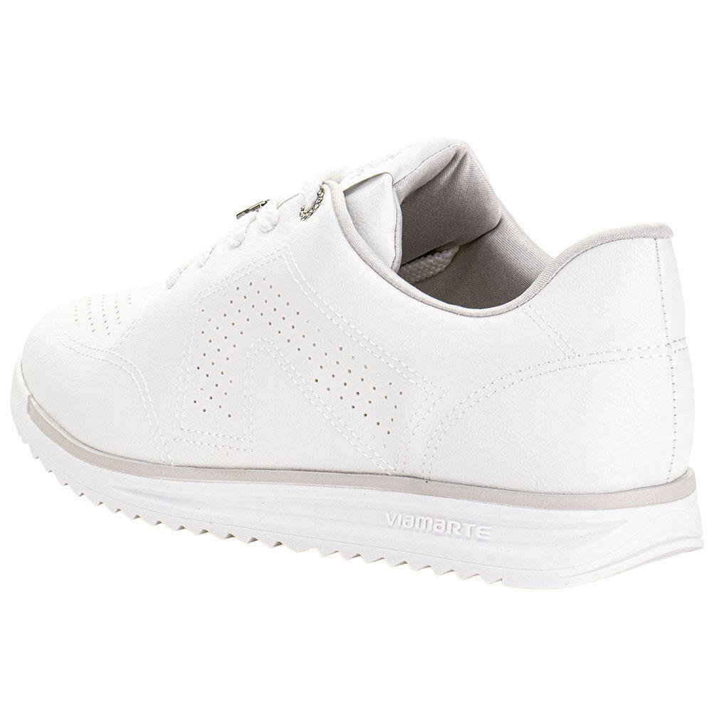 TÊNIS FEMININO CASUAL VIA MARTE 226005 Branco/Cinza 3