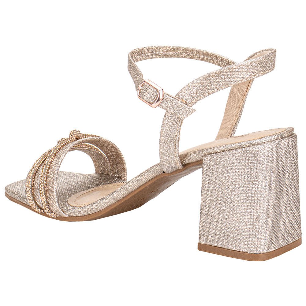 SANDÁLIA FEMININA SALTO GROSSO RAMARIM 2534202 Ouro 2