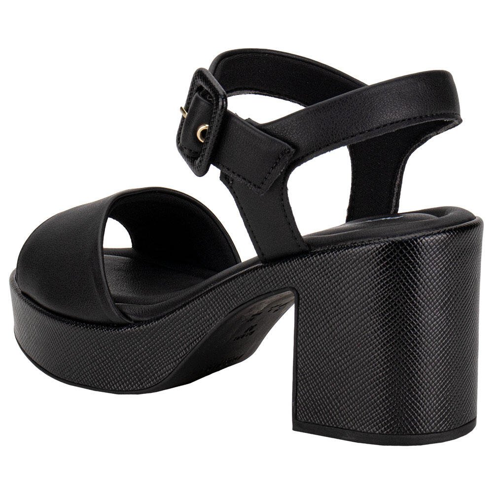 SANDÁLIA FEMININA MEIA PATA PICCADILLY 822011 Preto 3