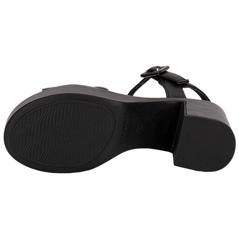 SANDÁLIA FEMININA MEIA PATA PICCADILLY 822011 Preto 4