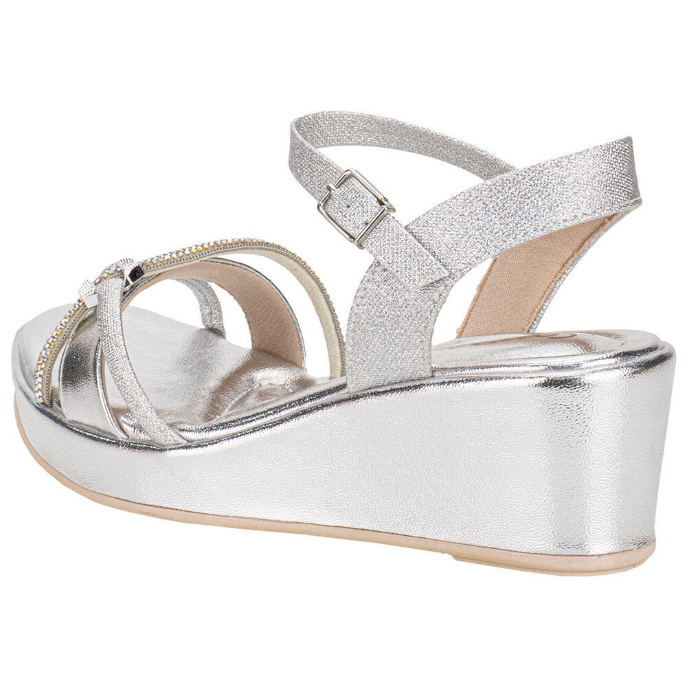 SANDÁLIA FEMININA ANABELA COMFORTFLEX 2553406 Prata 3