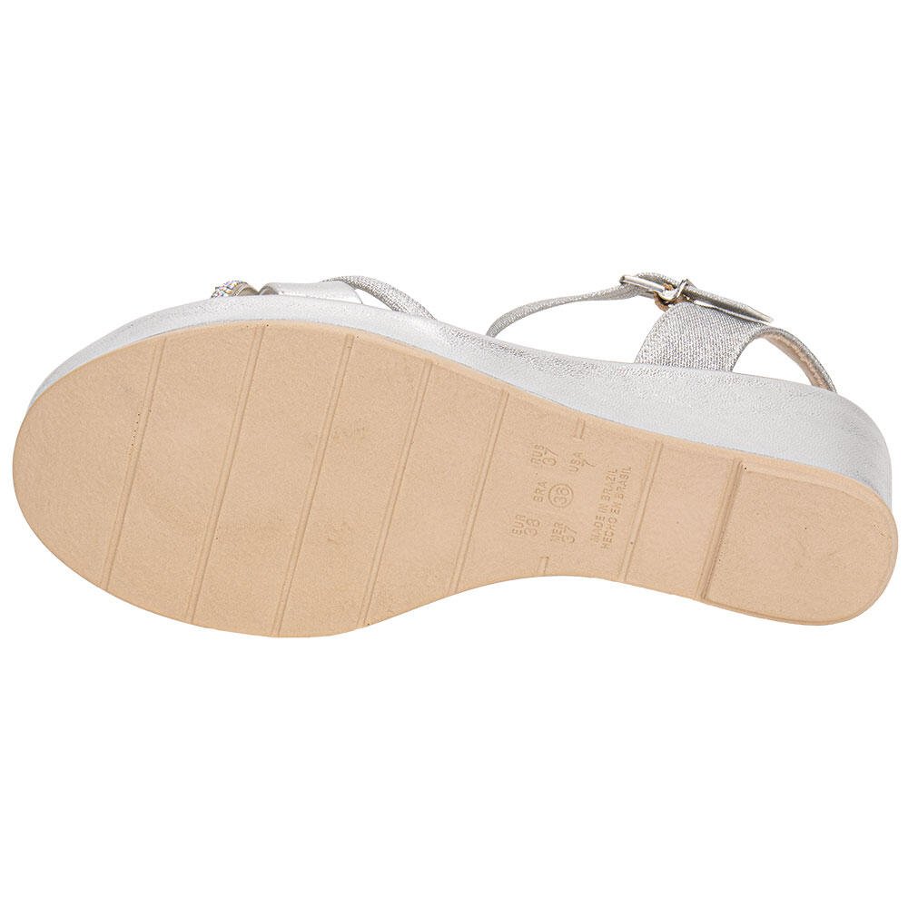 SANDÁLIA FEMININA ANABELA COMFORTFLEX 2553406 Prata 4
