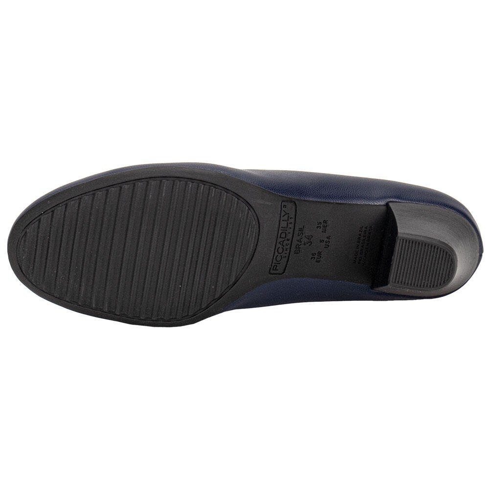 SAPATO FEMININO SALTO GROSSO PICCADILLY 110120 Marinho 4