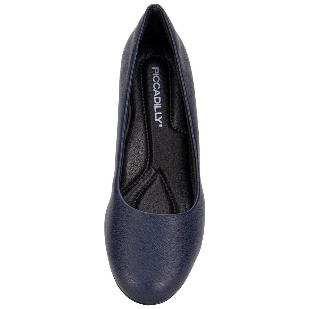 SAPATO FEMININO SALTO GROSSO PICCADILLY 110120 Marinho 5